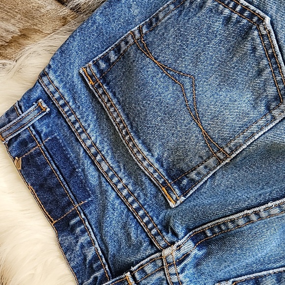 Jordache vintage 90s boot cut  high waist jeans women's size 7/8 Blue - Picture 3 of 14